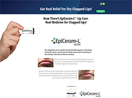 EpiCeram-L&trade; Lip Care website design by dzine it