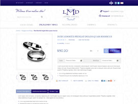 Lab Made Diamonds Ecommerce website design by dzine it